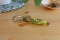 Preview: Schlüsselanhänger mit Karabiner - gelb-türkis